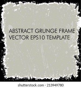 Abstract grunge frame. vector template
