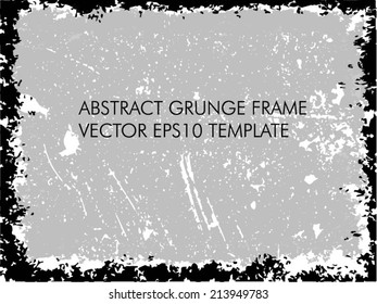 Abstract grunge frame. vector template