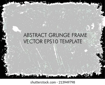 Abstract grunge frame. vector template
