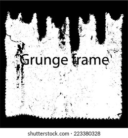 Abstract grunge frame. vector template