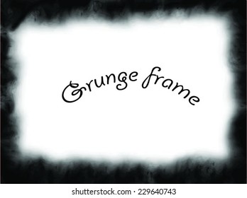 Abstract grunge frame. vector template 
