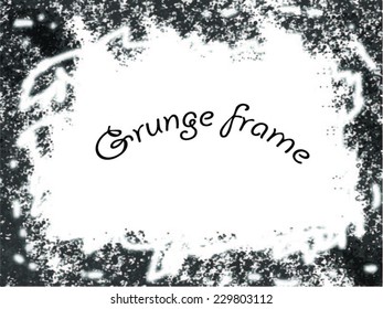 Abstract grunge frame. vector template