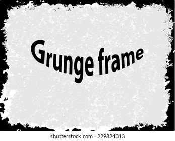 Abstract grunge frame. vector template