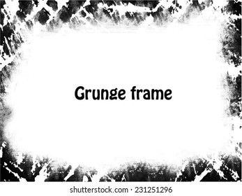 Abstract grunge frame. vector template