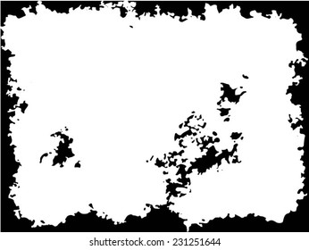 Abstract grunge frame. vector template