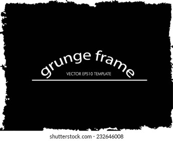 Abstract grunge frame. vector template