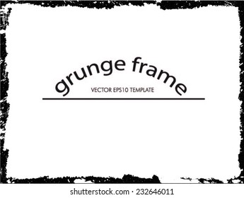 Abstract grunge frame. vector template