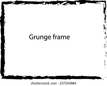 Abstract grunge frame. vector template