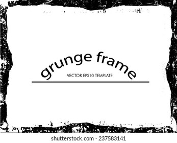 Abstract grunge frame. vector template