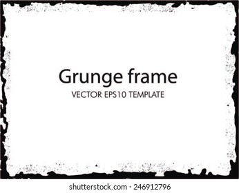 Abstract grunge frame. vector template
