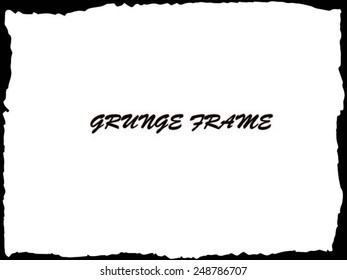 Abstract grunge frame. vector template