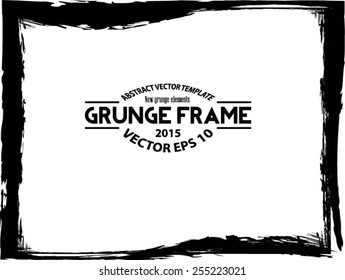 Abstract grunge frame. vector template