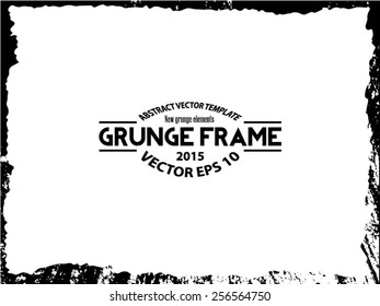 Abstract grunge frame. vector template