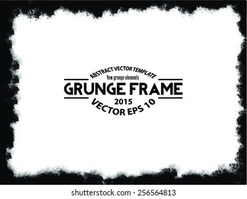 Abstract grunge frame. vector template