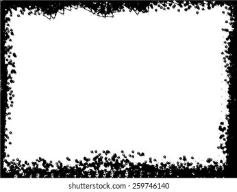 Abstract grunge frame. vector template 