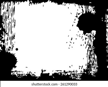 Abstract grunge frame. vector template