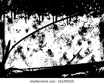 Abstract grunge frame. vector template