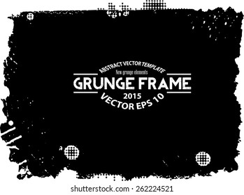 Abstract grunge frame. vector template
