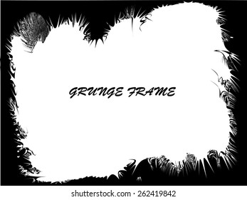 Abstract grunge frame. vector template