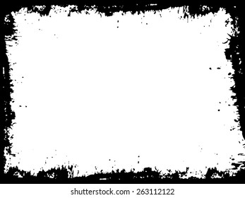 Abstract grunge frame. vector template 