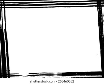 Abstract grunge frame. vector template