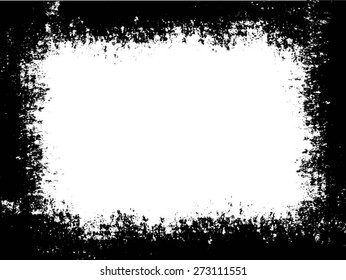 Abstract grunge frame. vector template