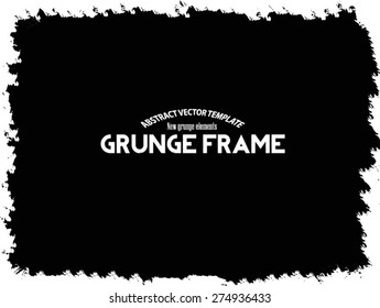 Abstract grunge frame. vector template
