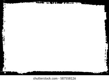 Abstract grunge frame.Distress border frame.Vector.