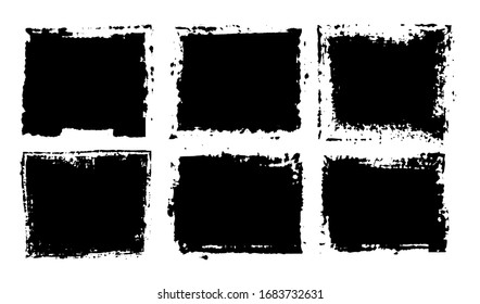 Marcos de borrón abstracto. Fondos sucios.