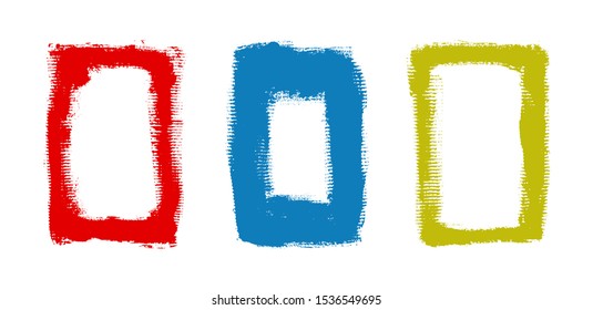 Abstract grunge frames.Dirty design elements.