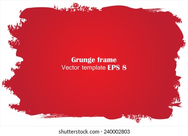 Abstract grunge frame.Vector template.