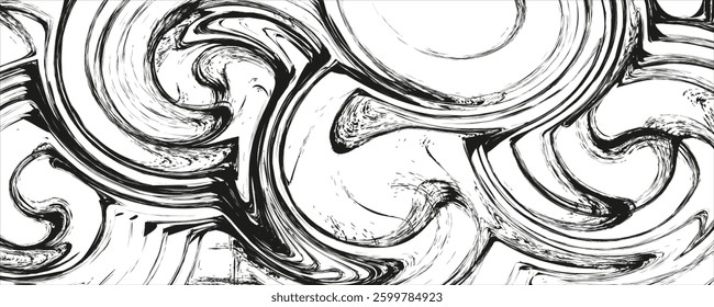 Abstract grunge futuristic geometric image. Horizontal background with aspect ratio 16 : 9