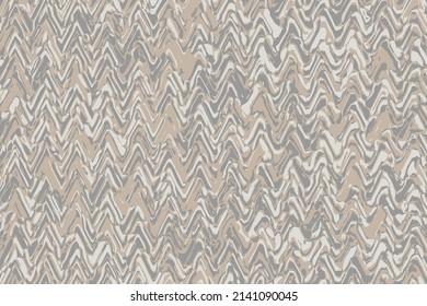 Abstract grunge geometric texture pattern. Seamless grey and beige irregular wavy texture background.