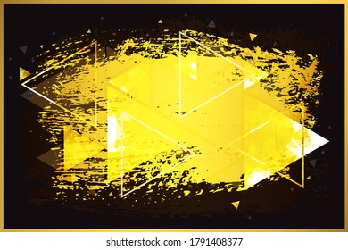 Abstract grunge gold banner,poster design.