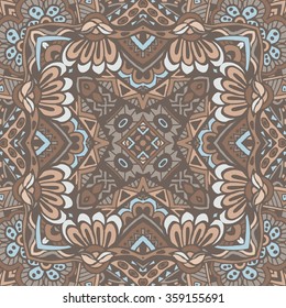 Abstract grunge graphic  ornamental background . hand drawn doodle seamless pattern