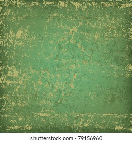 abstract grunge green background dirty wooden plank