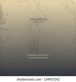 Abstract grunge green banner. Vector wave