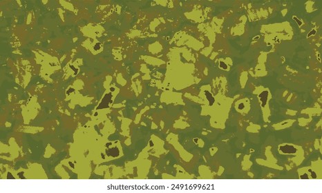Abstract grunge green pattern. Fabric green-black design. Military camouflage pattern