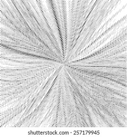 Abstract grunge grey spotted halftone star light fractal vector illustration background 
