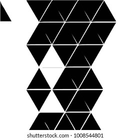 Abstract grunge grid background pattern. Black and white vector line illustration
