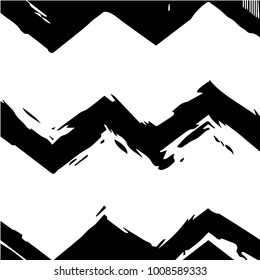 Abstract grunge grid background pattern. Black and white vector line illustration