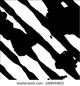 Abstract grunge grid background pattern. Black and white vector line illustration

