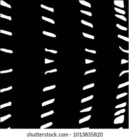 Abstract grunge grid background pattern. Black and white vector line illustration
