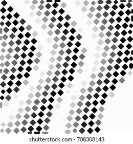 Abstract grunge grid checkered background pattern. Squared halftone vector line illustration
