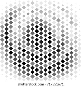 Abstract grunge grid checkered background pattern. Squared halftone vector line illustration
