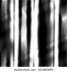 Abstract grunge grid dot halftone background pattern. Spotted black and white vector line illustration
