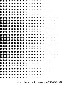 Abstract grunge grid dot halftone background pattern. Spotted black and white vector line illustration
