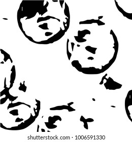 Abstract grunge grid halftone background pattern. Black and white vector line illustration
