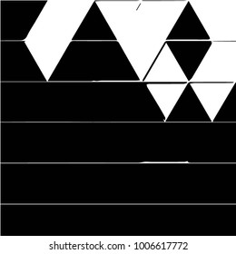 Abstract grunge grid halftone background pattern. Black and white vector line illustration
