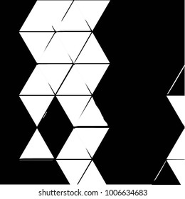 Abstract grunge grid halftone background pattern. Black and white vector line illustration
